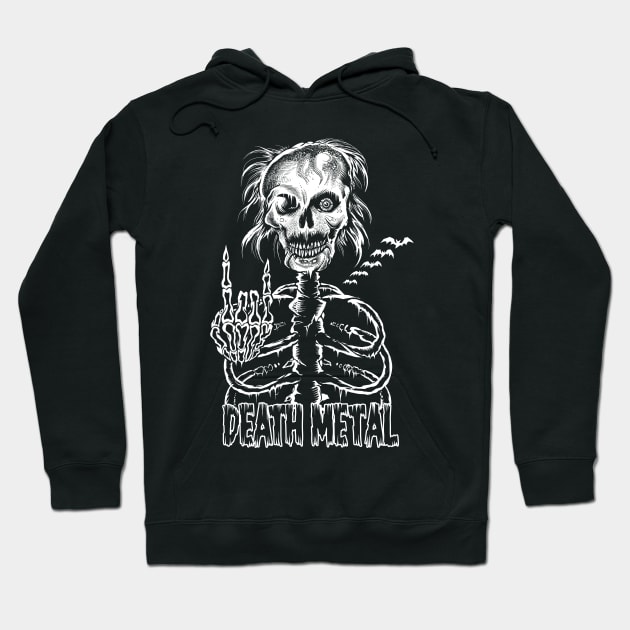 Death Metal Hoodie by wildsidecomix